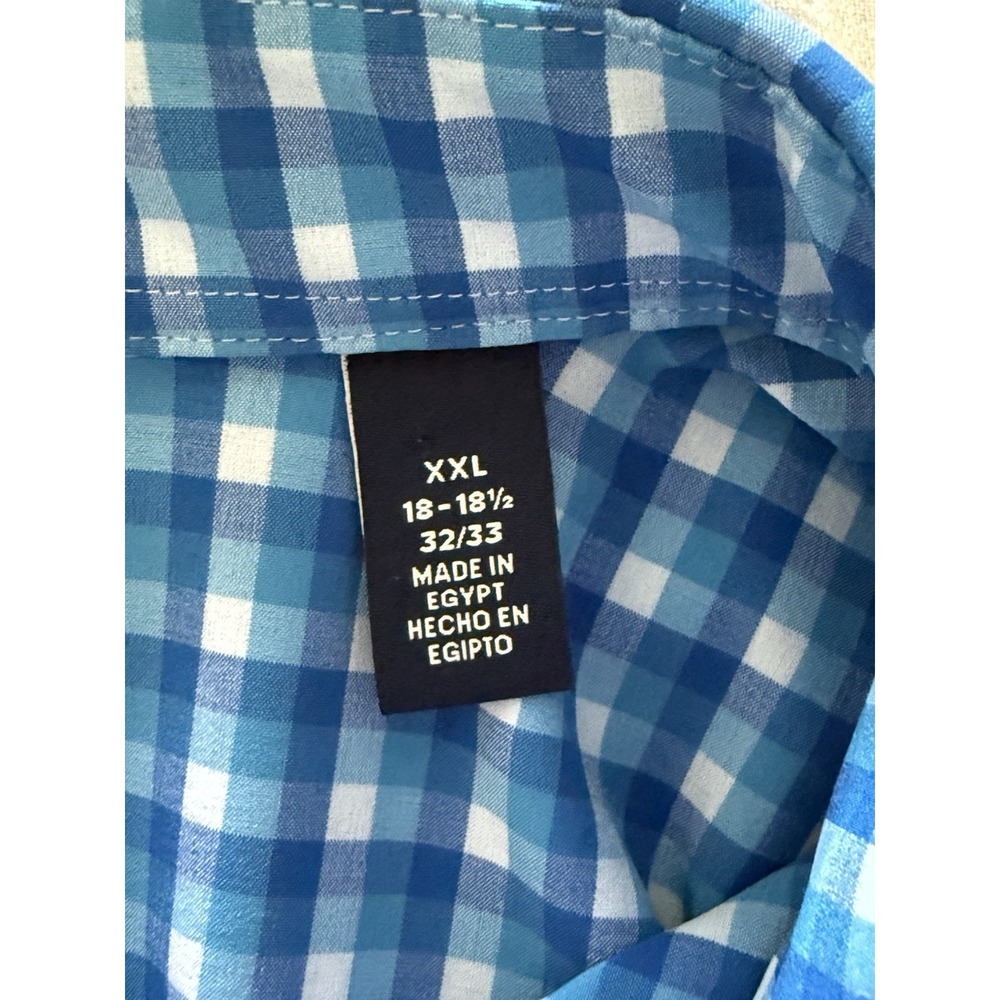 Land's End Men's XXL Button Down Shirt Plaid Regular‎ Fit - Picture 4 of 9
